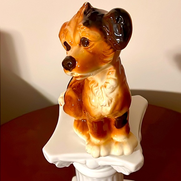 Vintage Ceramic Puppy Figurine 🐶 - Picture 2 of 10